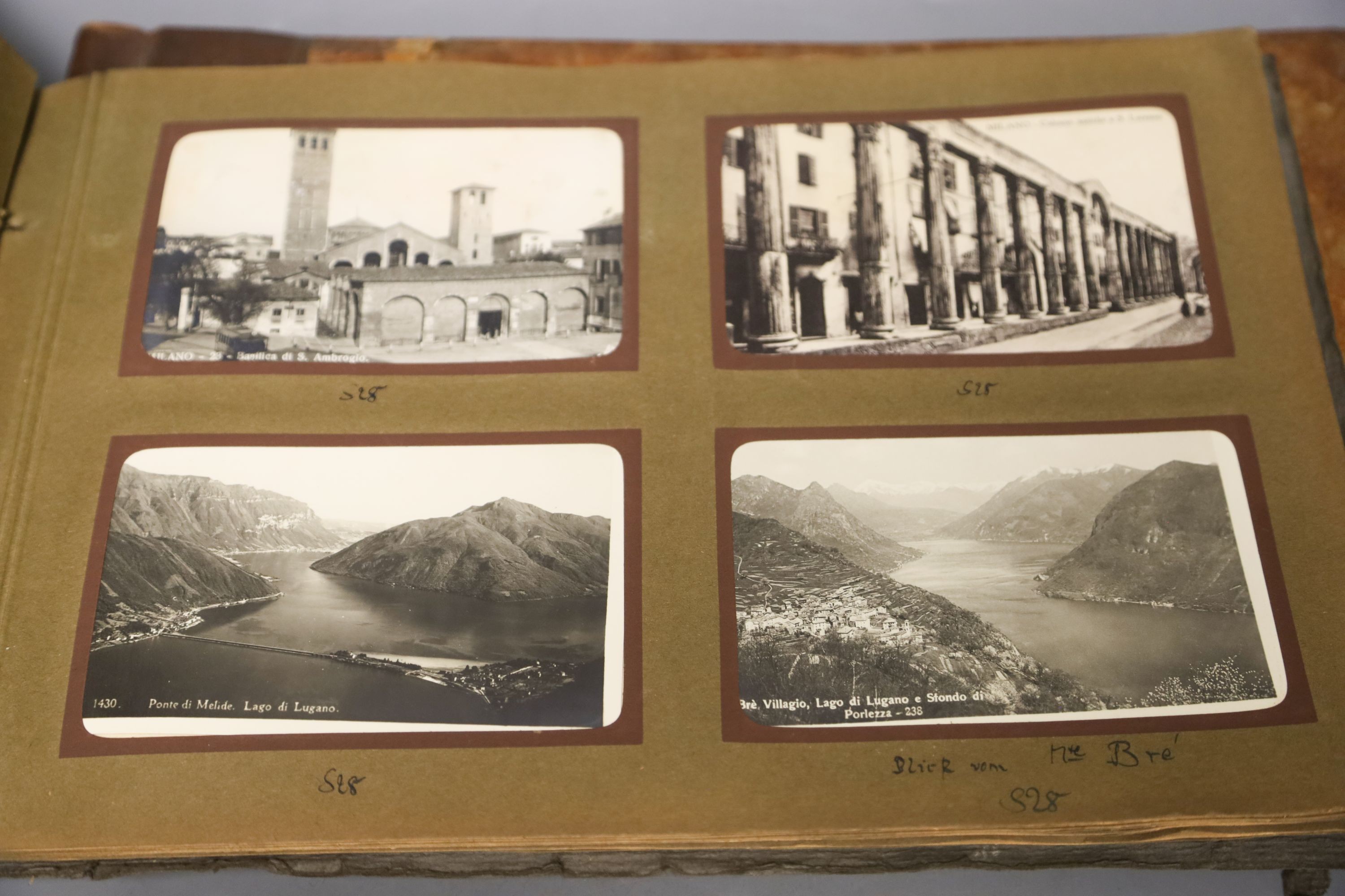 Three albums of pre-war German postcards